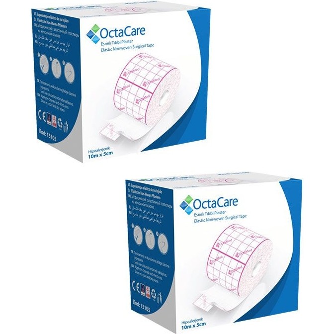 Octacare Fix Esnek Tıbbi Flaster - 10 m x 5 cm - 2 Adet Ecza & Malzeme Dolabı Fiyatı