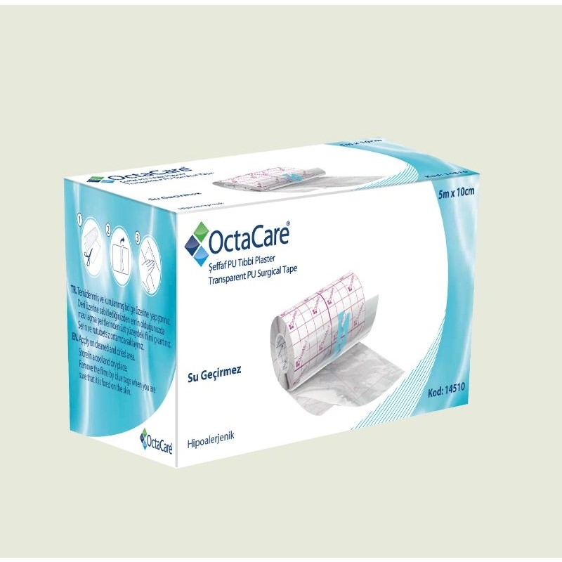 Octacare Şeffaf Pu Banyo Ve Dövme Bandı Tıbbi Su Geçirmez Rulo Flaster Yara Örtusu 10cmx5m SSD / Solid State Drive Fiyatı