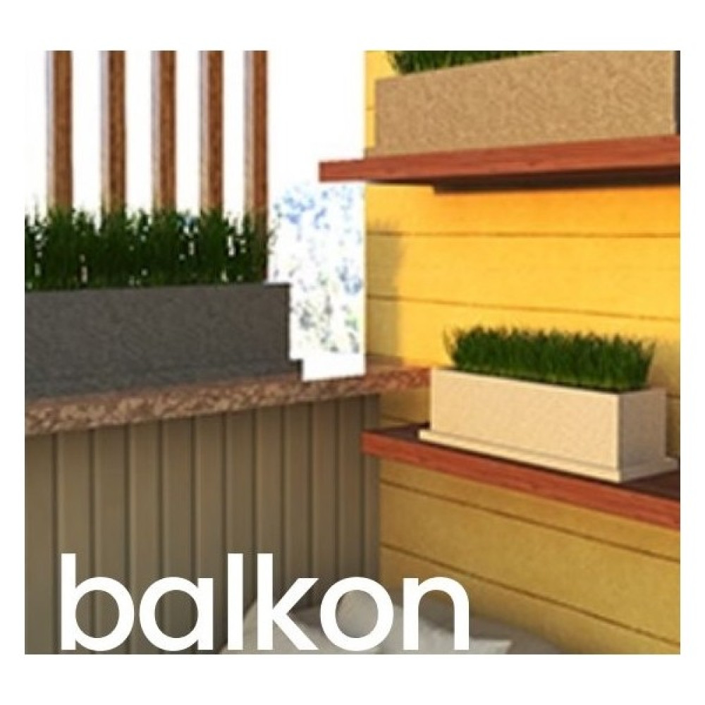 Odak Focus Vesa Hafif Beton Saksı / Seri : Balkon - Siyah - 10 LT Saksı ve Aksesuarları Fiyatı