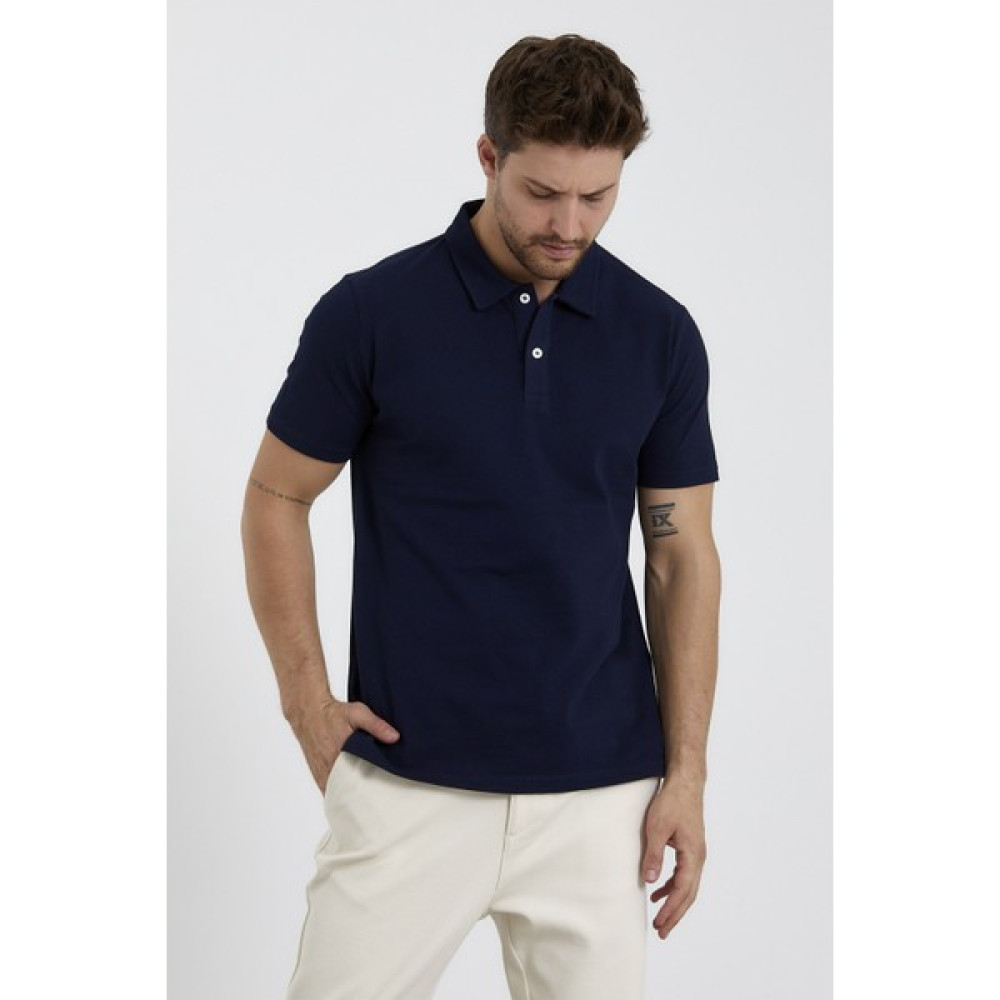 Odelon Erkek Basic Polo Yaka Tişört (Regular Fit) Lacivert Erkek T-shirt Fiyatı