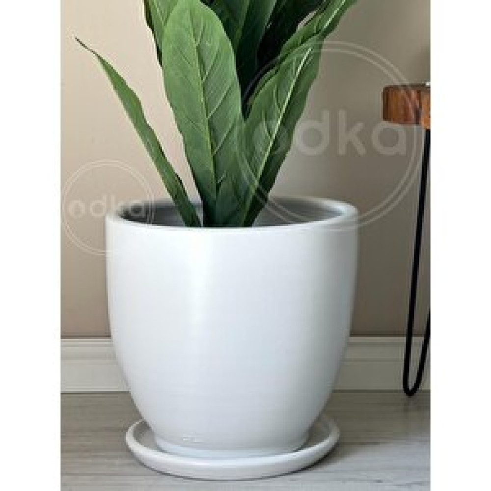 Odka Klasik Saksı Tabaklı 23 Cm X 25 Cm Beyaz Beyaz Saksı ve Aksesuarları Fiyatı