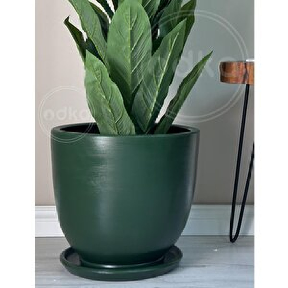 Odka Klasik Saksı Tabaklı 23 Cm X 25 Cm Koyu Yeşil Koyu Yeşil Saksı ve Aksesuarları Fiyatı
