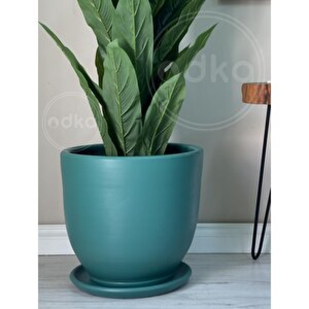 Odka Klasik Saksı Tabaklı 23 Cm X 25 Cm Zümrüt Zümrüt Saksı ve Aksesuarları Fiyatı