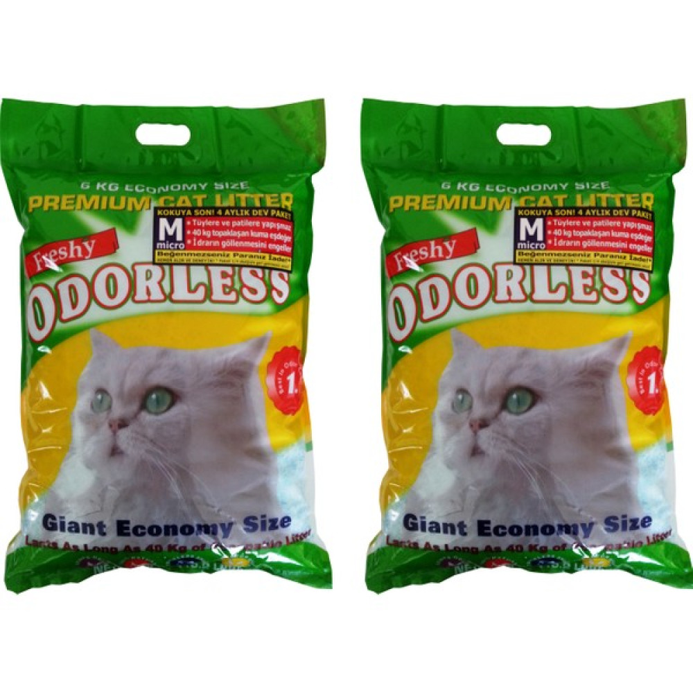 Odorless Micro Süper Emici Kristal Kedi Kumu 8 Aylık 2'li Evcil Hayvan Ürünleri Fiyatı