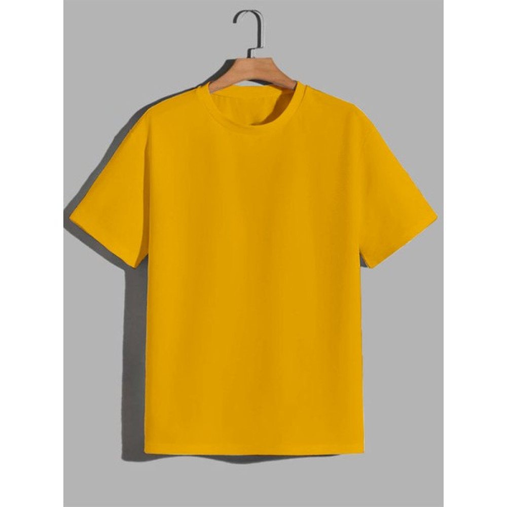 Odza Unisex Sarı Bisiklet Yaka T-Shirt Bayan T-shirt Fiyatı
