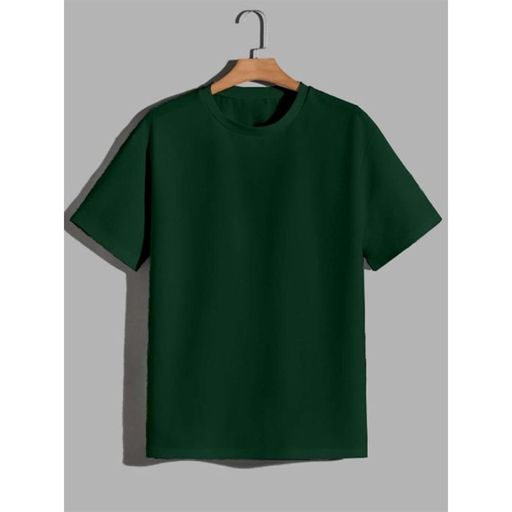 Odza Unisex Yeşil Bisiklet Yaka T-Shirt Bayan T-shirt Fiyatı
