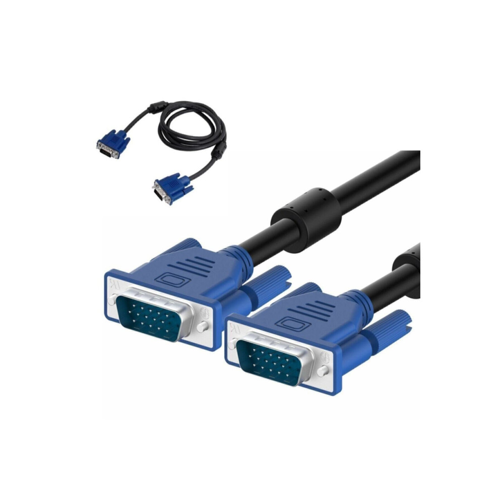 OEM Vga Kablosu Ekran Lcd Monitör Projeksiyon Bağlantı Kablosu - Çift Filtreli - 1.5 Metre Kablo ve Adaptör Fiyatı