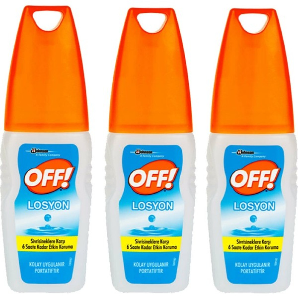 Off Sinekkovar Losyon 100 ml x 3'lü Sinek-Kene-Haşere Kovucu Fiyatı