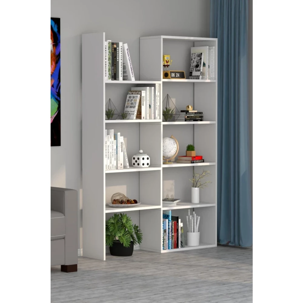 Office Dekoratif Kitaplik Beyaz Kitaplık Fiyatı