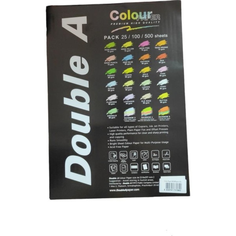 Office Mate Double A Fotokopı Kagıdı A4 Neon Yellow 25'li Fotokopi Kağıdı Fiyatı