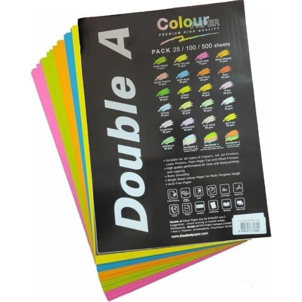 Office Mate Double A Fotokopı Kagıdı A4 Saffron 25'li Fotokopi Kağıdı Fiyatı