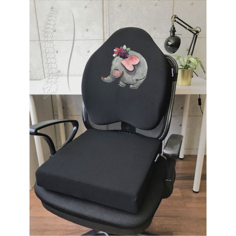 Officekup Visco Gamer Oyuncu Bel Yastığı ve Kare Oturma Minderi 2'li Set Siyah Elephant Bee Oto Boyaları Fiyatı