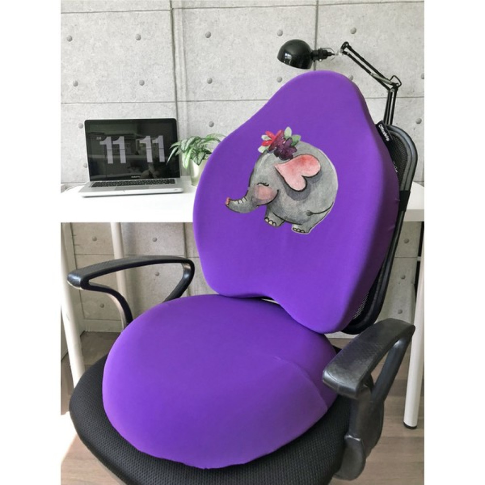 Officekup Visco Gamer Oyuncu Bel Yastığı ve Yuvarlak Oturma Minderi 2'li Set Mor Elephant Bee Oto Boyaları Fiyatı