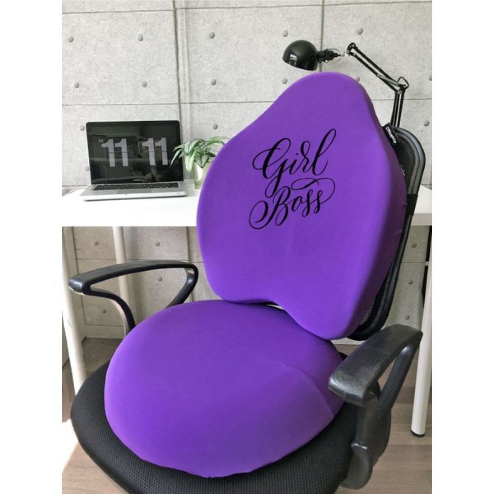 Officekup Visco Gamer Oyuncu Bel Yastığı ve Yuvarlak Oturma Minderi 2'li Set Mor Girl Boss Oto Boyaları Fiyatı