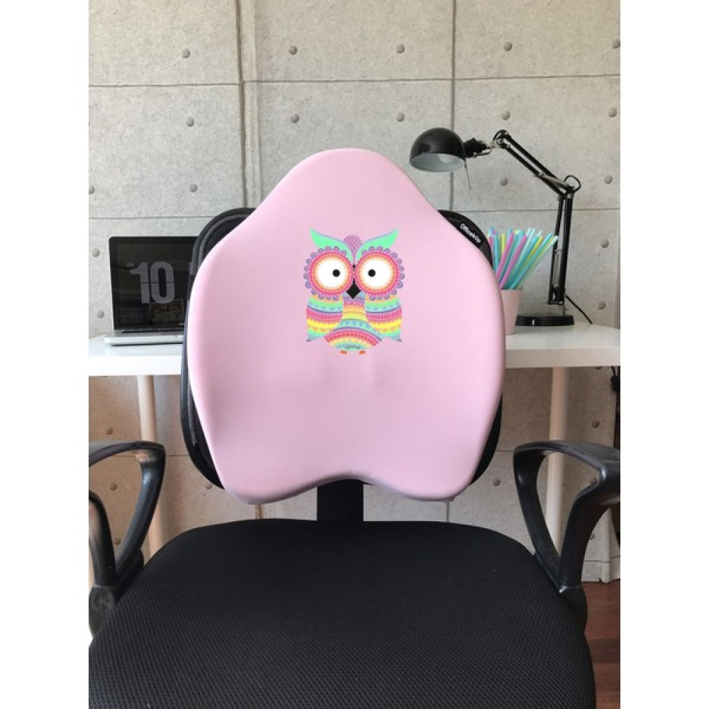 Officekup X-Large Visco Bel Destek Gamer Oyuncu Koltuk Yastığı- Pembe Baykus Oto Boyaları Fiyatı