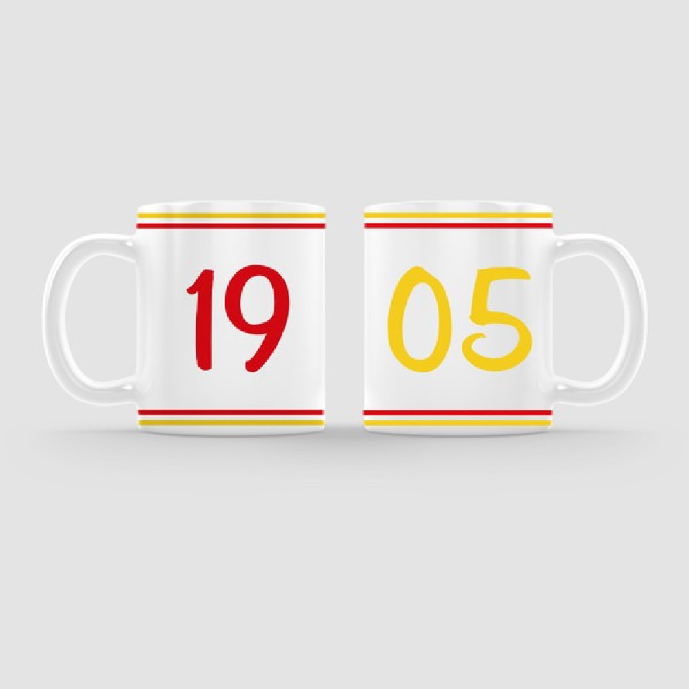 Offo Galatasaray 1905 Ikili Beyaz Porselen Kupa Bardak Seti - 300 ml Fincan / Bardak / Kahve Takımı Fiyatı