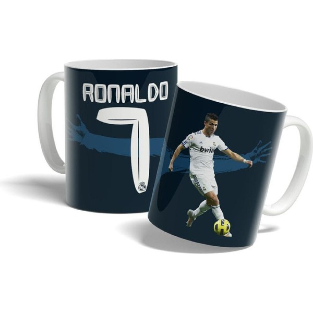 Offside Cristiano Ronaldo - Real Madrid Baskılı Kupa Bardak - 1 Adet - Lacivert - 330 ml Oto Boyaları Fiyatı