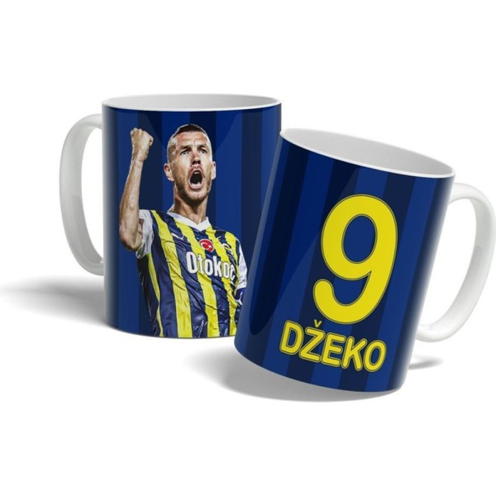 Offside Dzeko Lacivert Tasarım Baskılı Kupa Bardak - 1 Adet - 330 ml Oto Boyaları Fiyatı