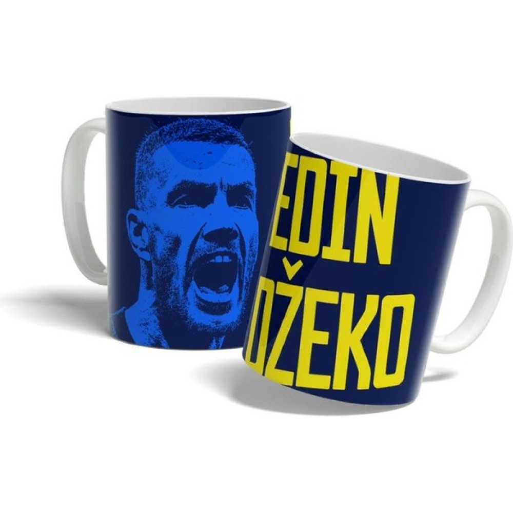Offside Edin Dzeko Lacivert - Sarı Basklı Kupa Bardak - 1 Adet - 330 ml Oto Boyaları Fiyatı