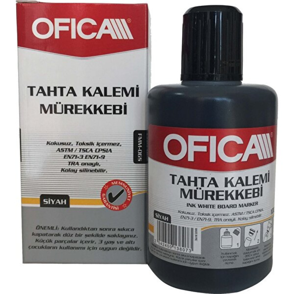Ofica Tahta Kalemi Mürekkebi 100 ml. Siyah FMM-06S Kalem Kartuşu & Mürekkebi Fiyatı