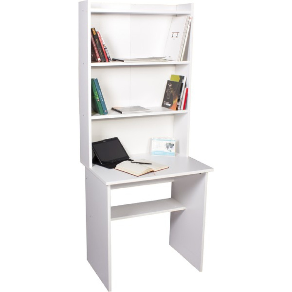 Ofisbazaar Kitaplıklı Çalışma Masası - Y: 177 cm D: 51 cm G: 72 cm - Beyaz Çalışma Masası Fiyatı