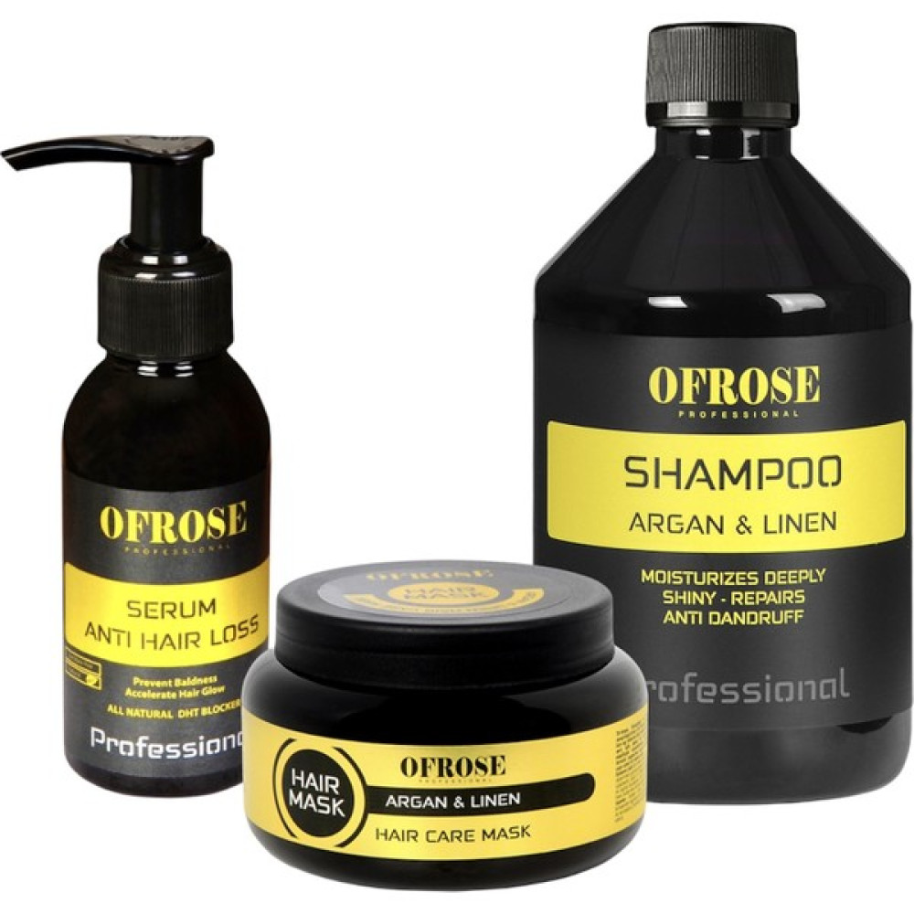 Ofrose Argan & Linen Şampuan 400ML + Saç Bakım Maskesi 250ML + Saç Bakım Serumu 90ML Şampuan ve Saç Kremi Fiyatı