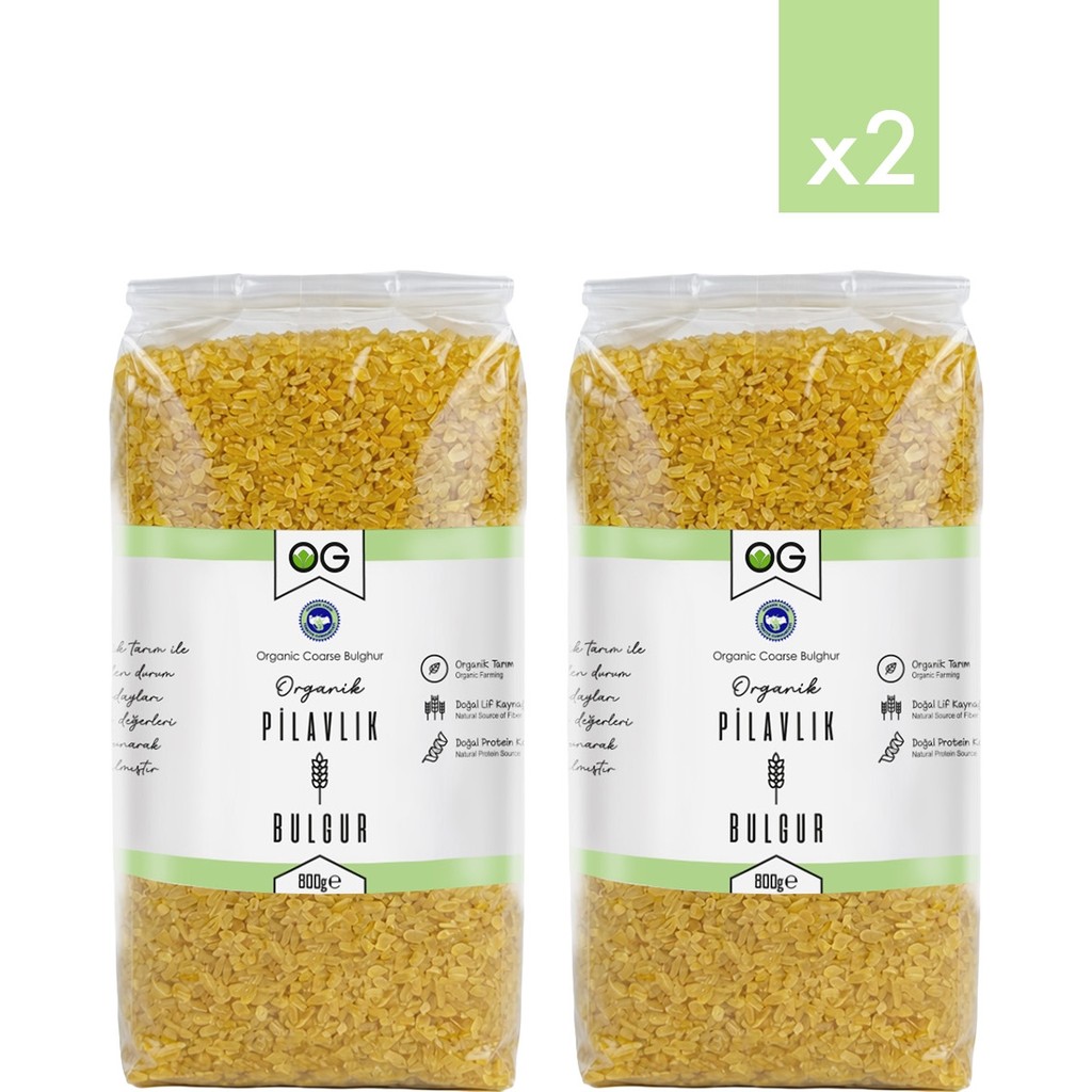 OG natural 2’li Organik Pilavlık Bulgur 800 G - 800 gr Diğer Fiyatı