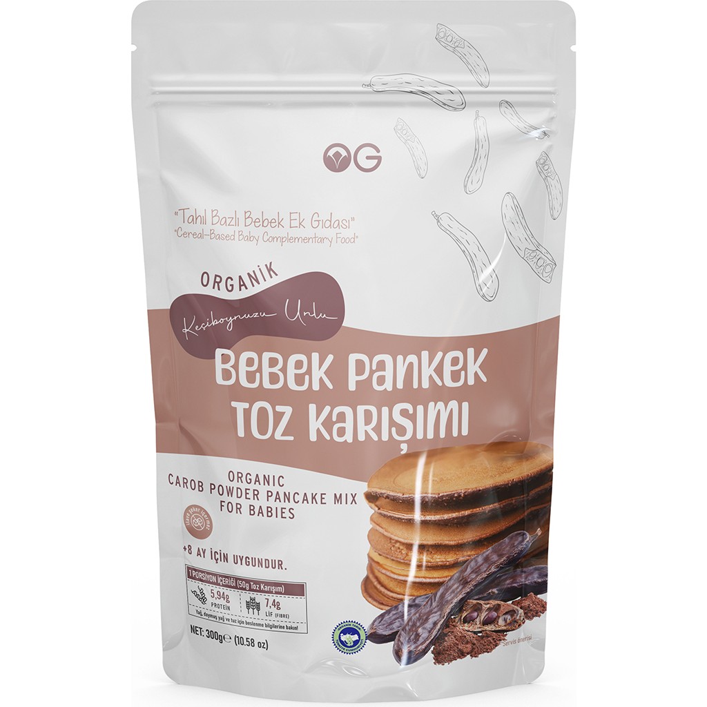 OG natural Organik Keçiboynuzu Unlu Bebek Pankek Toz Karışımı 300 Gr +8 Ay Diğer Fiyatı