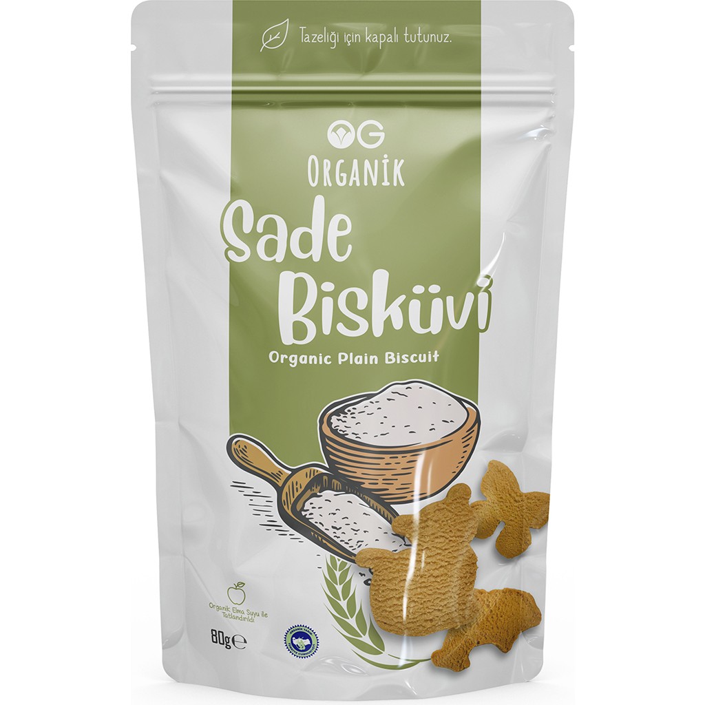 OG natural Organik Sade Bisküvi 80 Gr Diğer Fiyatı