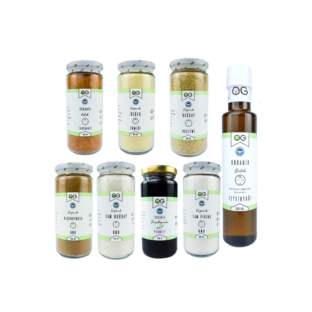 OG natural Organik Sertifikalı Bebek Ek Gıda Seti Ultra +8 Ay Bebek Mamaları Fiyatı