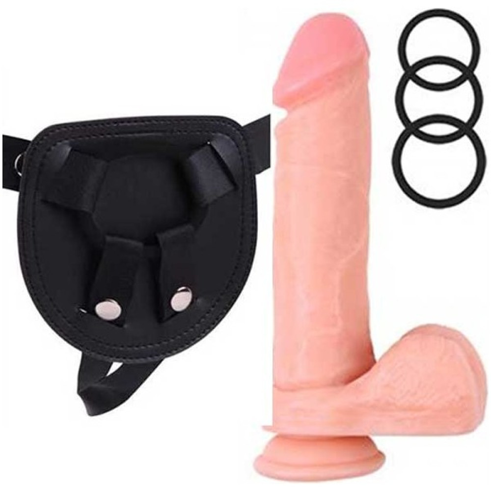 Ogefine R.g.b Belden Bağlamalı 21.5cm Protez Penis ve Kemeri Oto Boyaları Fiyatı