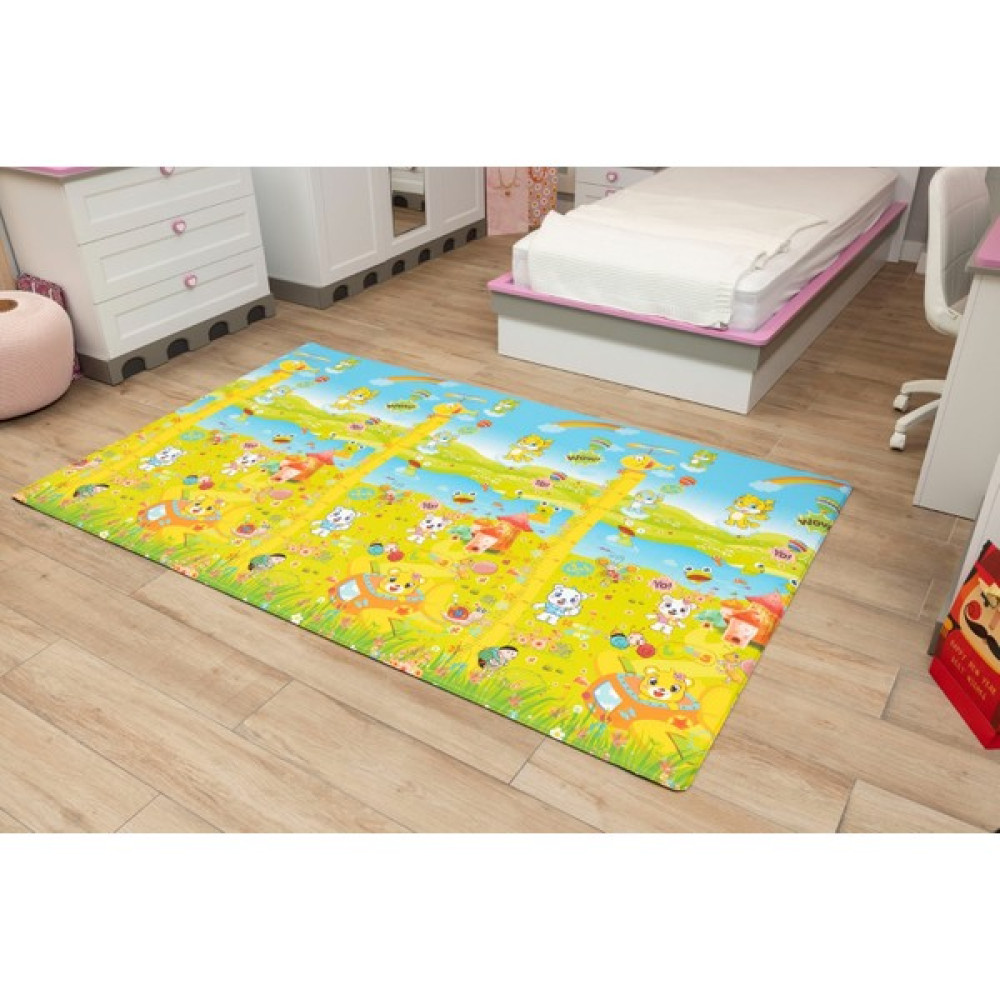 Oggia Animal Party Premium Oyun Matı / Halısı 140 x 230 cm x 12 mm - Göl Mavisi Oyuncak Fiyatı
