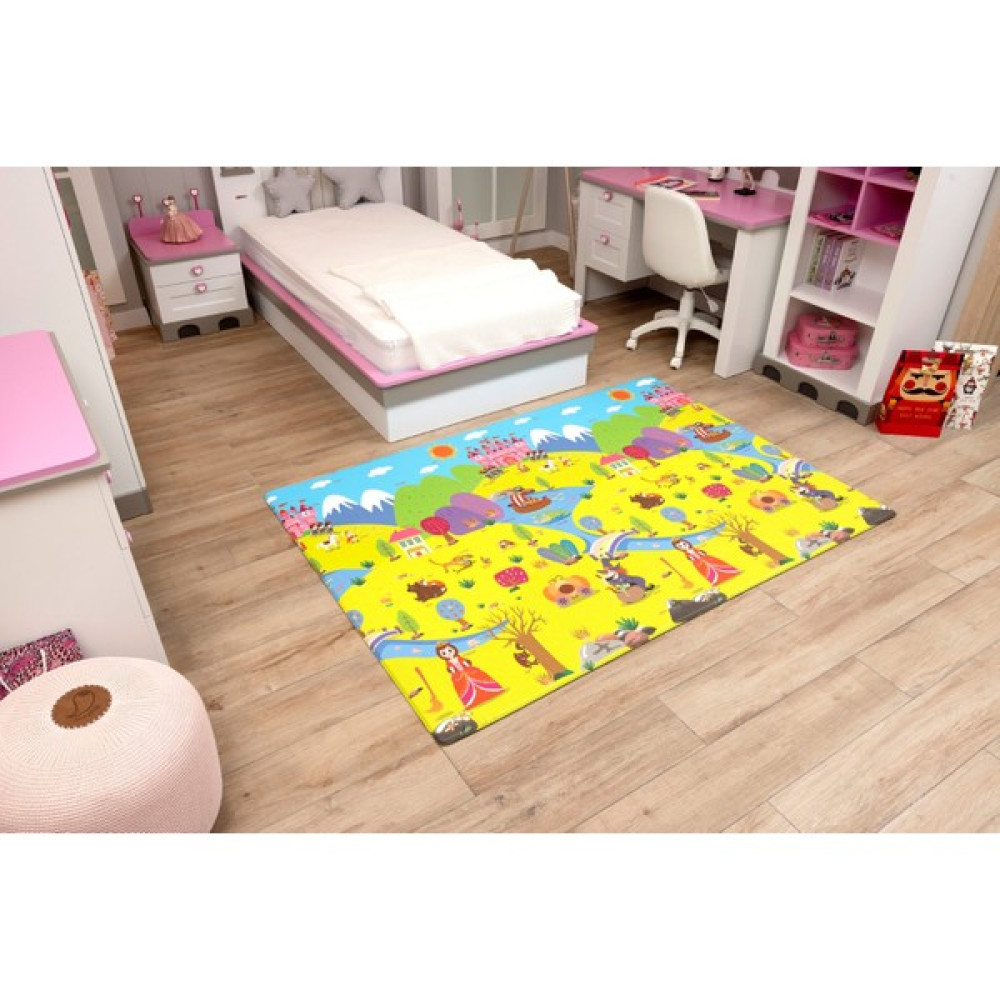 Oggia Fairy Tale Land Premium Oyun Matı / Halısı 140 x 200 cm x 12 mm - Göl Mavisi Oyuncak Fiyatı