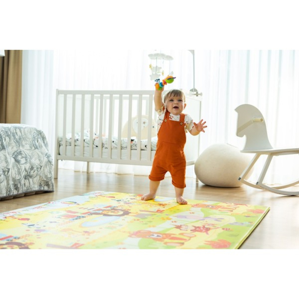 Oggia Happy Birthday Premium Oyun Matı / Halısı 140 x 200 cm 15 mm Mat 003 - Sarı Oyuncak Fiyatı