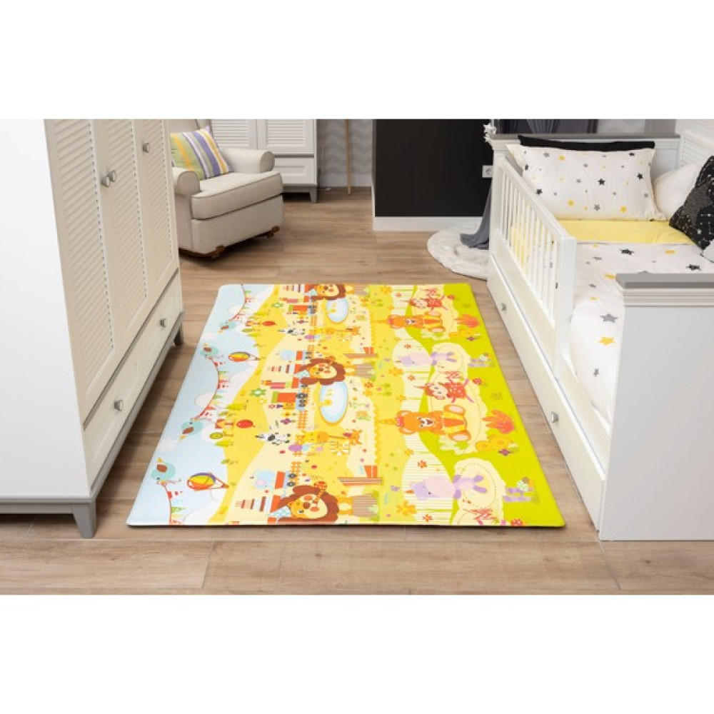 OGGİA Happy Birthday Premium Oyun Matı / Halısı 140cm*230cm*15mm - Sarı - 140 x 230 cm Oyuncak Fiyatı