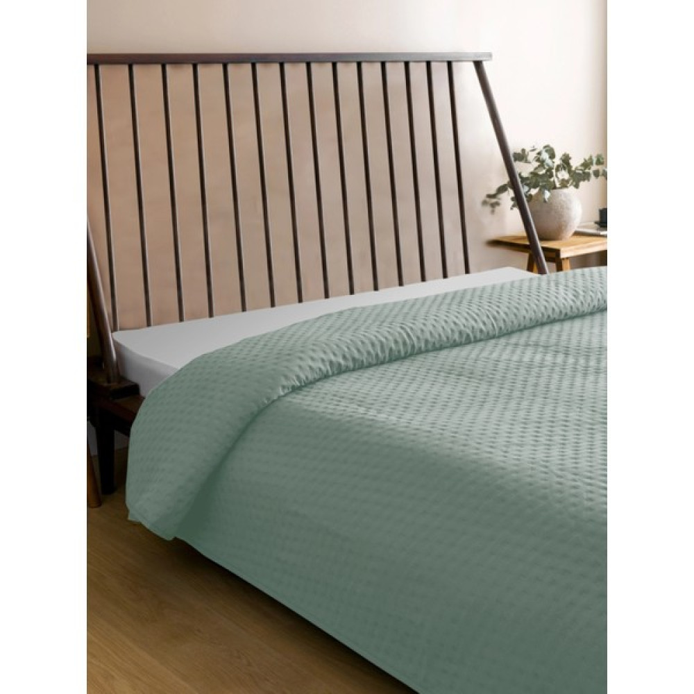 OGLO Tek kişilik Yatak Örtüsü AdaÇayı 160 x 220 Cm - Açık Yeşil Yatak Örtüsü Fiyatı