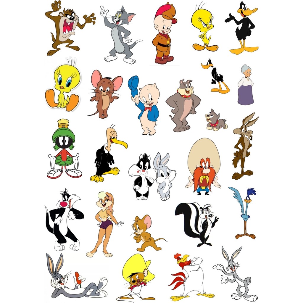 Öğrence Gezegeni Sticker Cam Duvar Laptop Telefon Looney Toones Temalı Disney 25+Figür - 21 x 29 cm - Renkli Dizüstü Bilgisayar Fiyatı