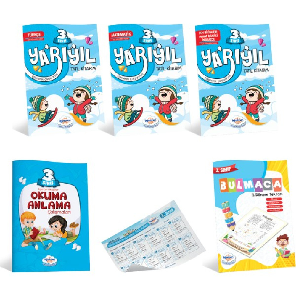 Öğretmen Evde 3. Sınıf Yarıyıl Tatil Kitabı Seti Tüm Dersler Fiyatı
