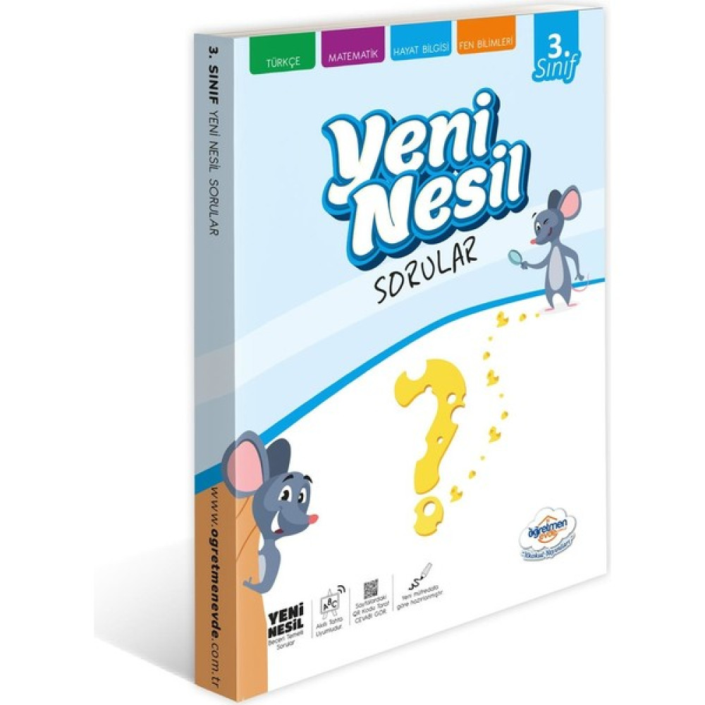 Öğretmen Evde - 3. Sınıf Yeni Nesil Sorular Kitabı Kaynak Kitapları Fiyatı