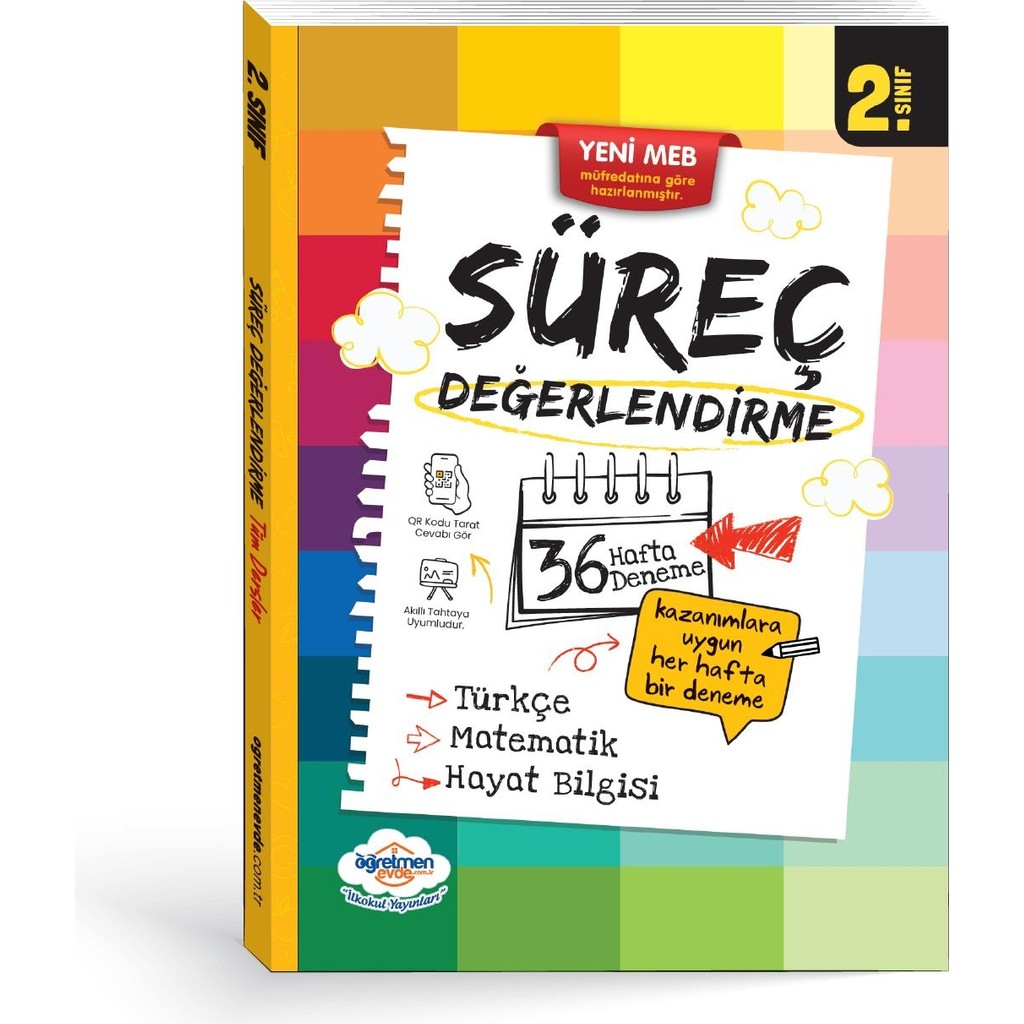 Öğretmen Evde Yayınları 2.sınıf Süreç Değerlendirme Kitabı Deneme Türünde 288 Sayfa Kaynak Kitapları Fiyatı