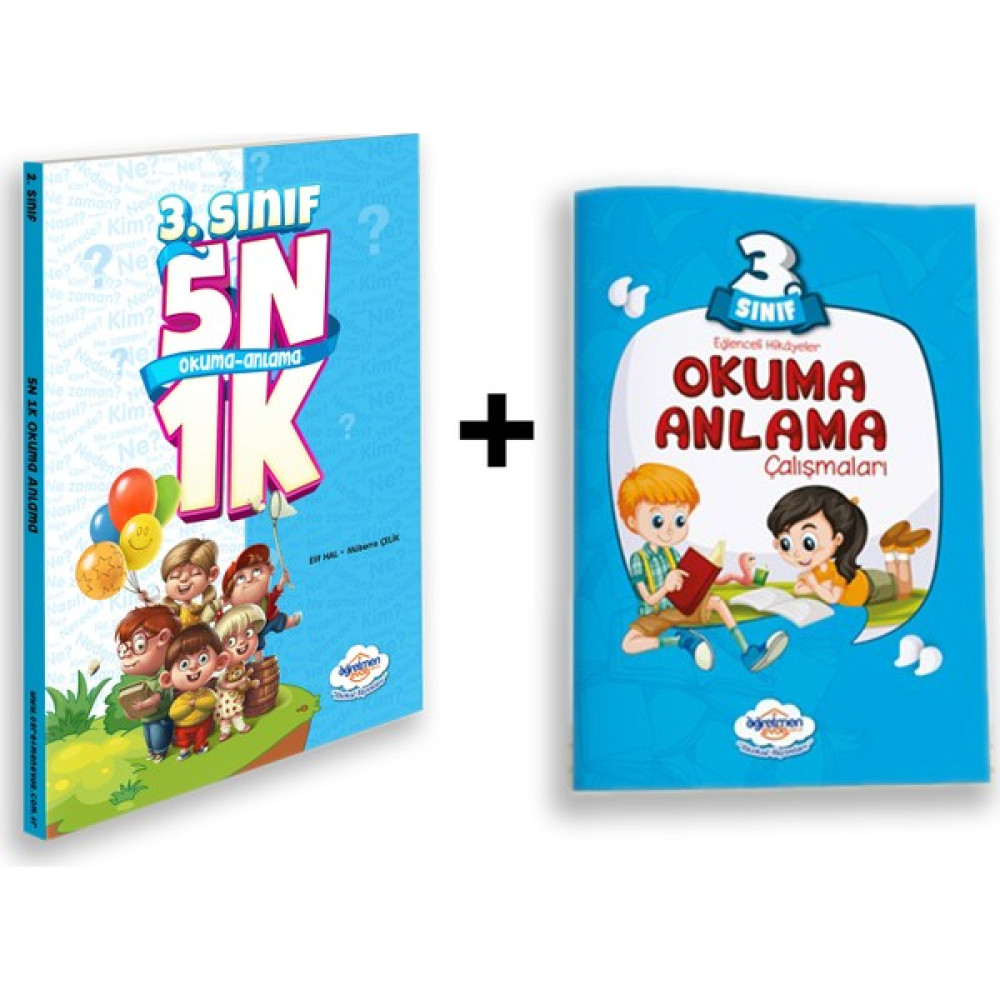Öğretmen Evde Yayınları 3. Sınıf 5N1K Okuma Anlama Kitabı + 3. Sınıf Okuma Anlama Kitabı Kaynak Kitapları Fiyatı