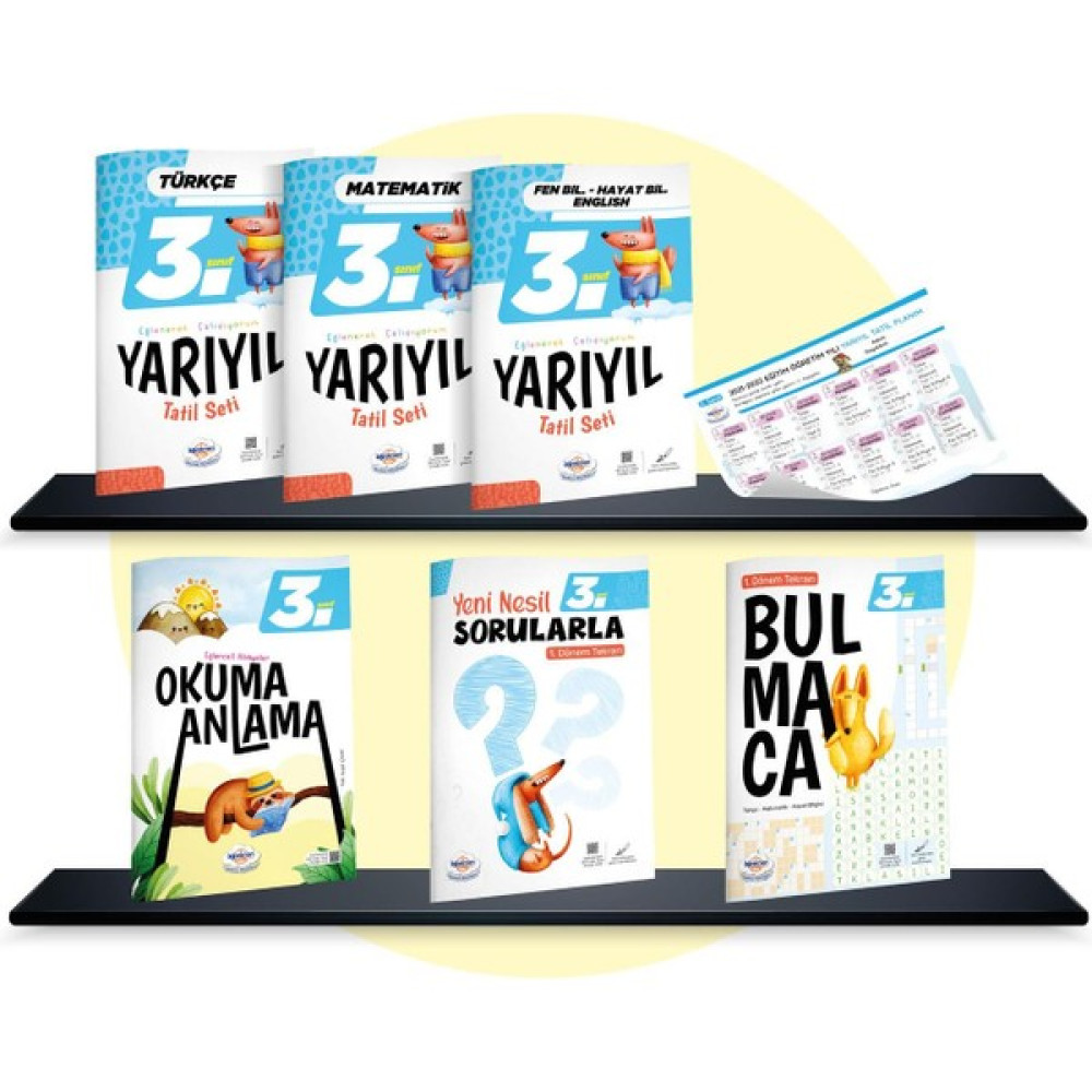 Öğretmen Evde Yayınları 3. Sınıf Yarıyıl Tatil Seti (2022-2023) | Öğretmen Evde Yayınları Tüm Dersler Fiyatı