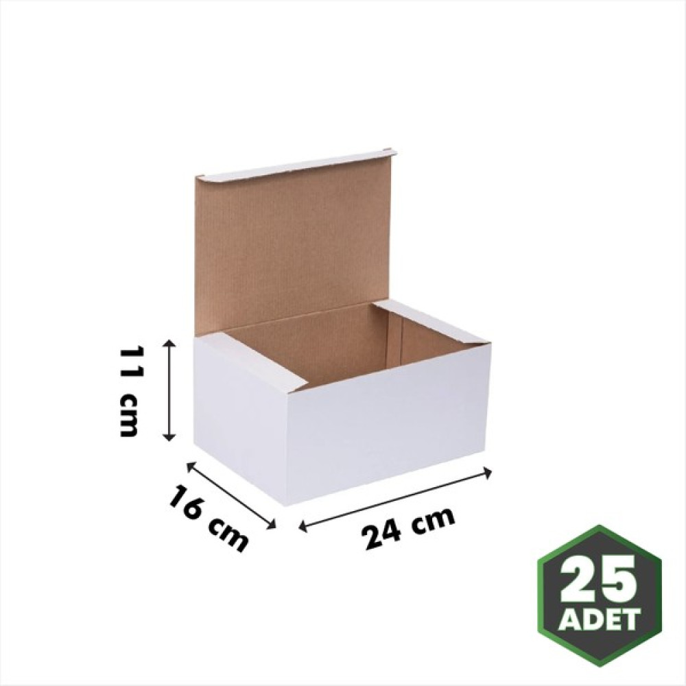 Oğuz Ambalaj E-Ticaret Kutusu Beyaz 24X16X11 cm -25 Adet Oto Boyaları Fiyatı