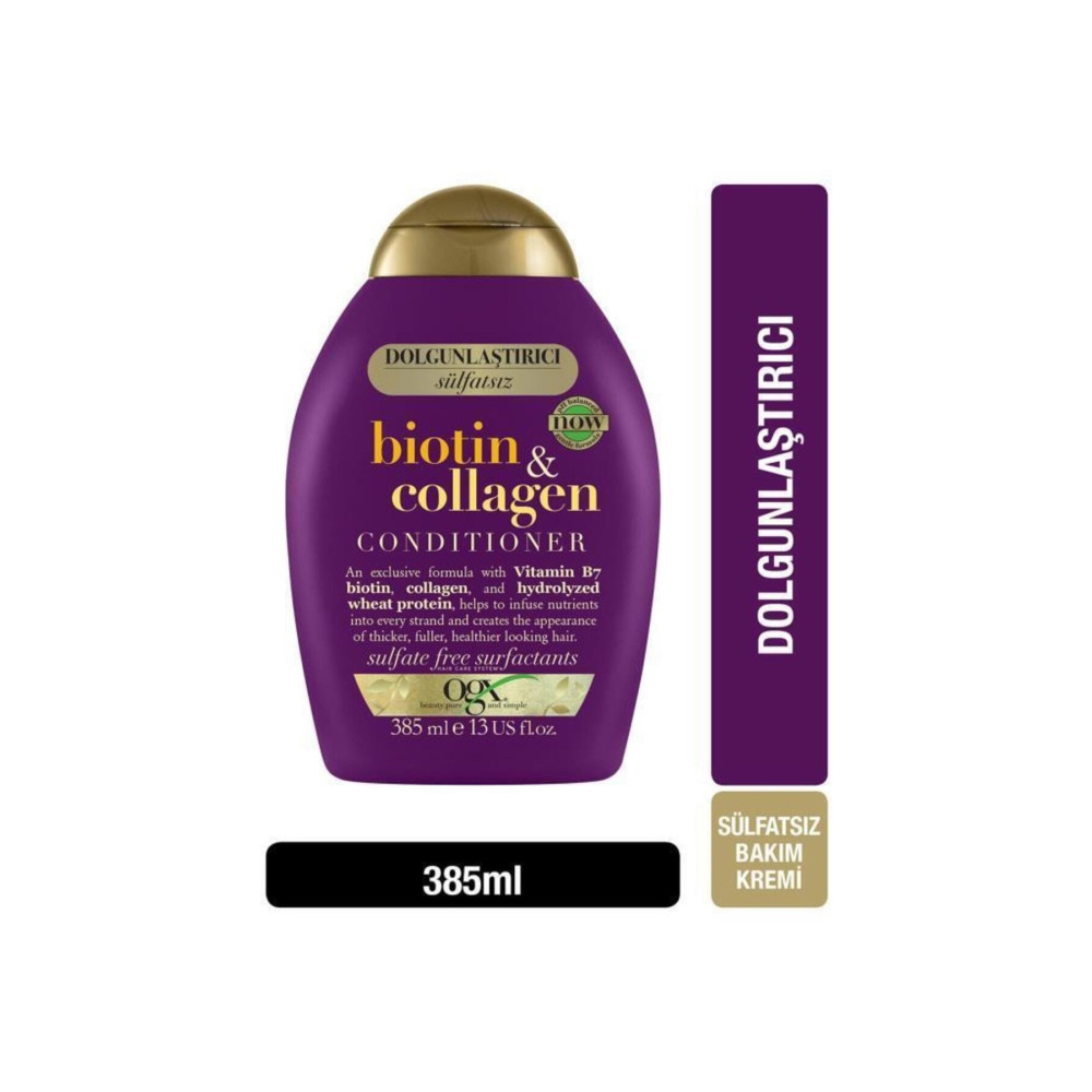 OGX Biotin & Kolajen Dolgunlaştirici Sülfatsız Saç Bakım Kremi 385 ml Şampuan ve Saç Kremi Fiyatı