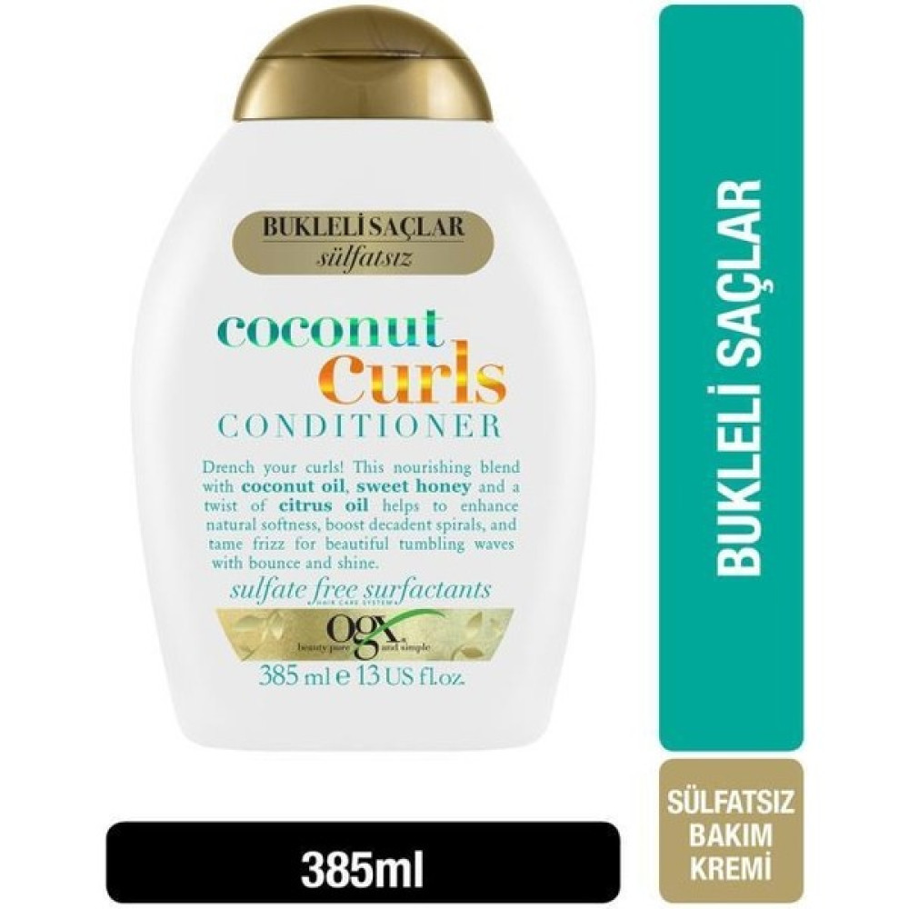 OGX Bukleli Saçlar için Nemlendirici Coconut Curls Sülfatsız Saç Bakım Kremi 385 ml Saç Şekillendirici Krem Fiyatı