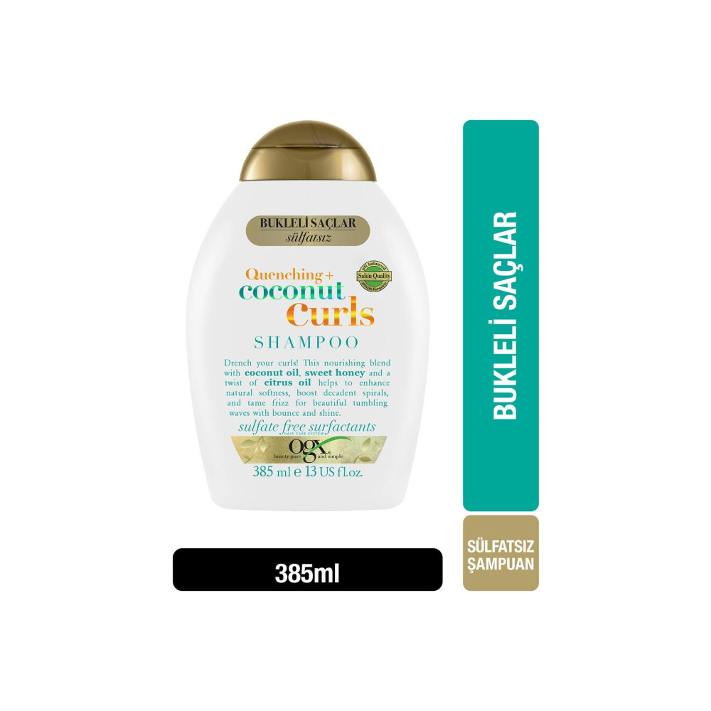 OGX Bukleli Saçlar Için Nemlendirici Coconut Curls Sülfatsız Şampuan 385 ml Şampuan ve Saç Kremi Fiyatı