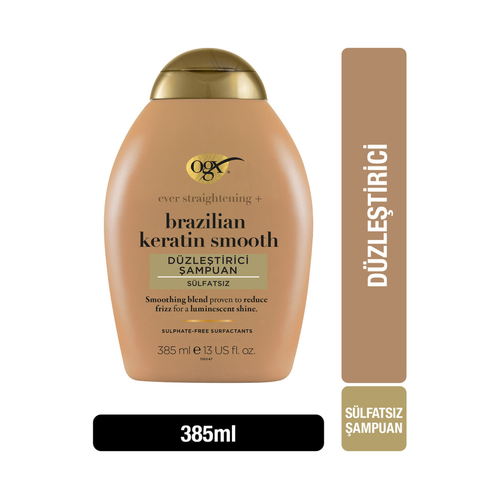 OGX Düzleştirici Brazilian Keratin Smooth Sülfatsız Şampuan 385 ml Şampuan ve Saç Kremi Fiyatı