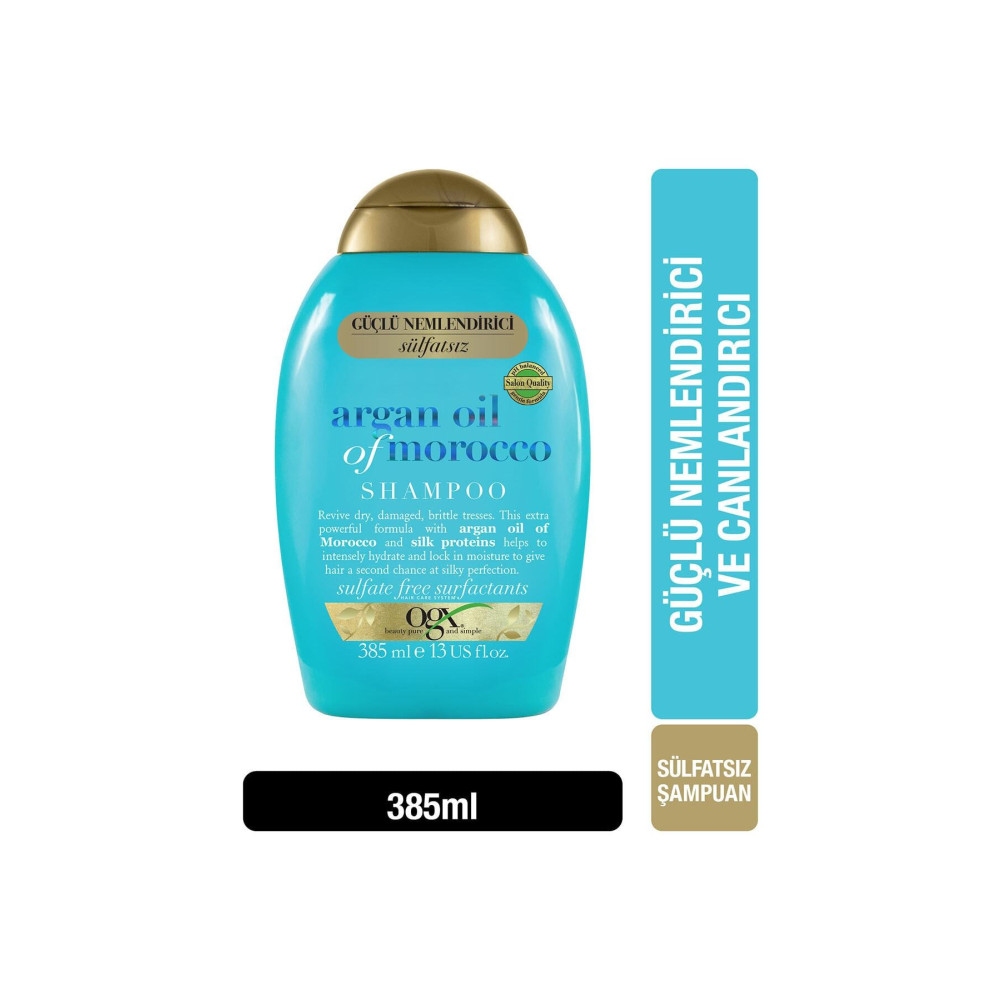 OGX Güçlü Nemlendirici Ve Canlandırıcı Argan Oil Of Morocco Sülfatsız Şampuan 385ml Şampuan ve Saç Kremi Fiyatı