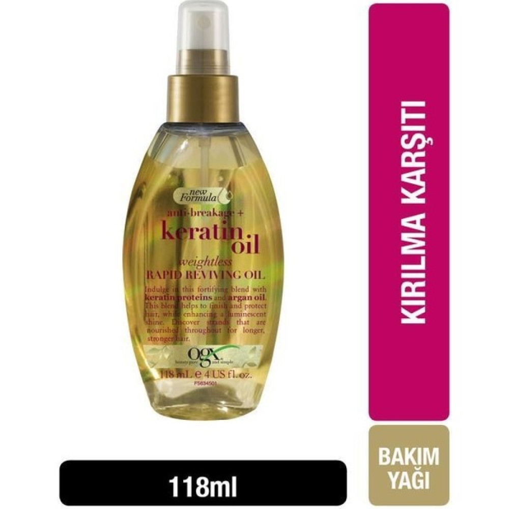 OGX Kırılma Karşıtı Bakım Yağı Keratin Oil 118 ml Saç Bakım Maskeleri & Serumlar & Spreyler Fiyatı