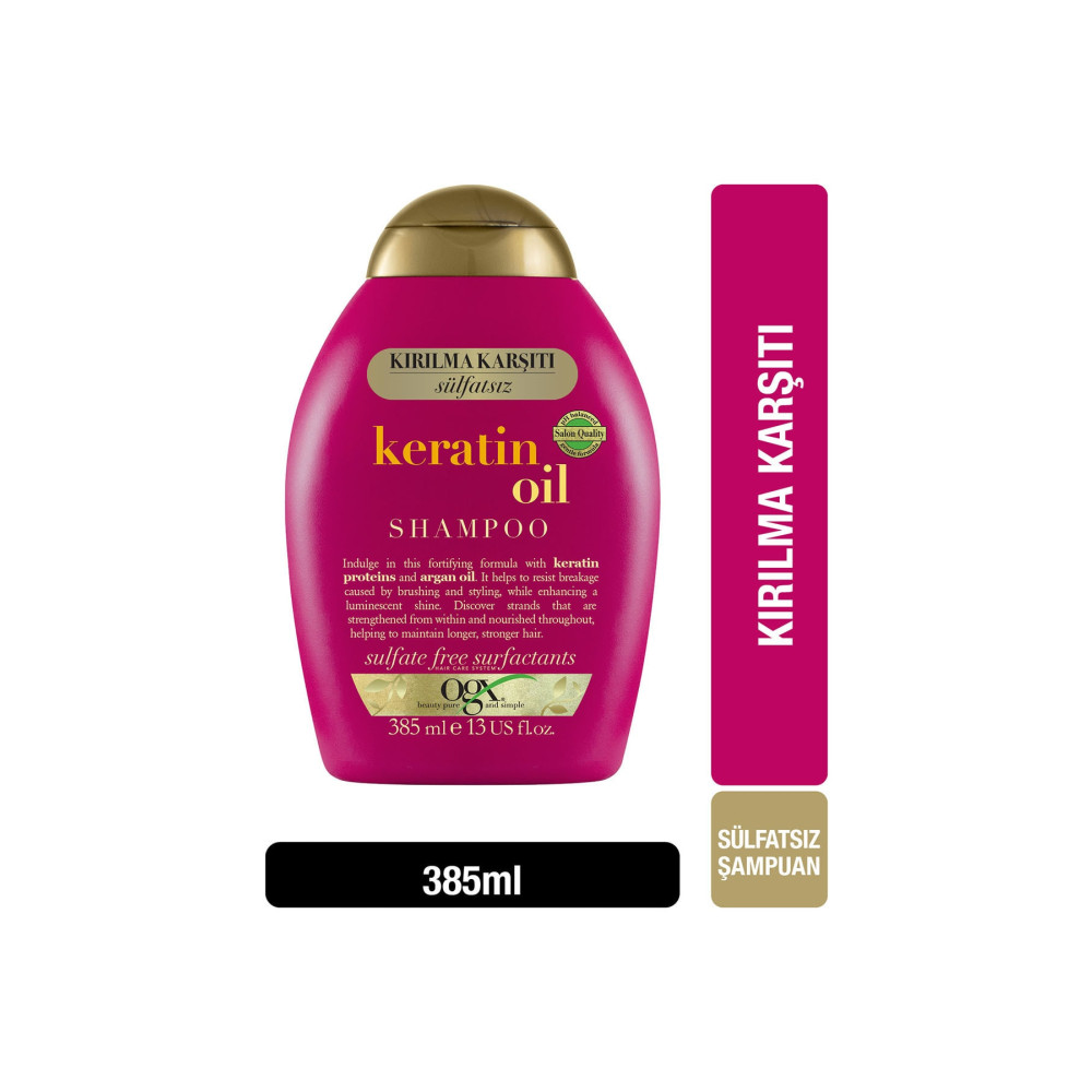 OGX Kırılma Karşıtı Keratin Oil Sülfatsız Şampuan 385 ml Şampuan ve Saç Kremi Fiyatı